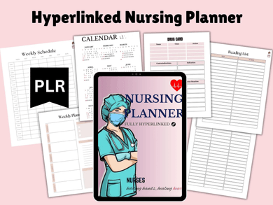 Ultimate Student Nurse Digital Planner with Resell Rights - Your Path to Success!