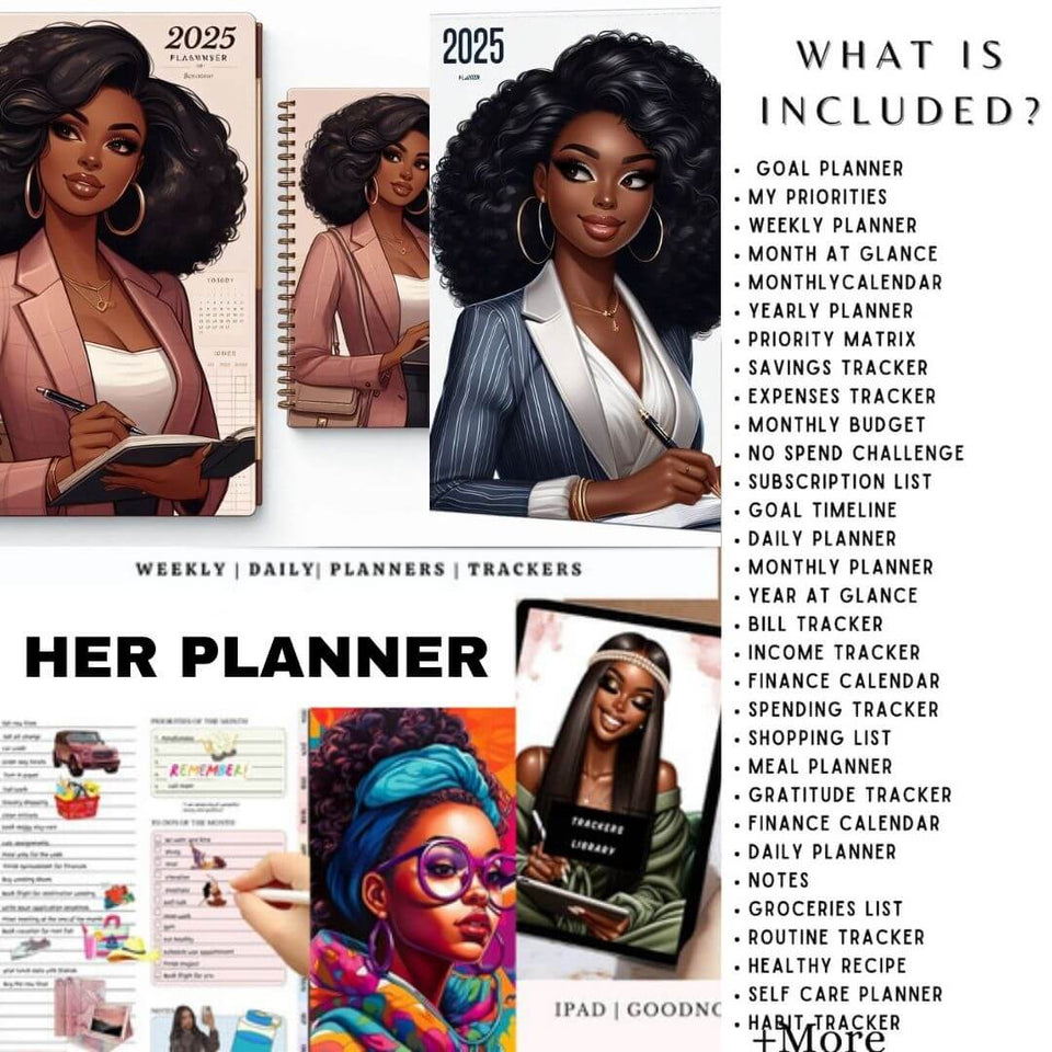 Empower Your Life with the Ultimate "That Girl Planner": Versatile Digital & Printable Planners and Trackers (Includes Resell Rights)