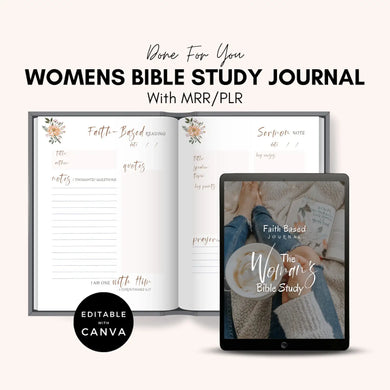 Transformative Women's Faith Journal | Interactive Devotional & Bible Study Companion | Includes Resell Rights (2024)