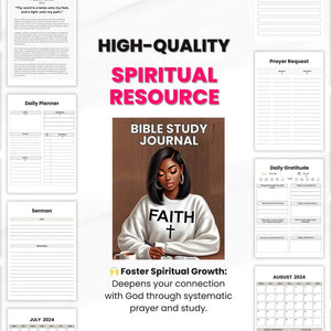 Inspiring Bible Study Journal with Resell Rights | Unlock Your Faith Journey!