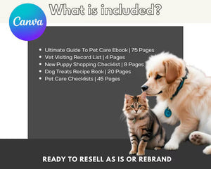 Ultimate Editable Pet Care Bundle with Resell Rights - Perfect for Animal Lovers!